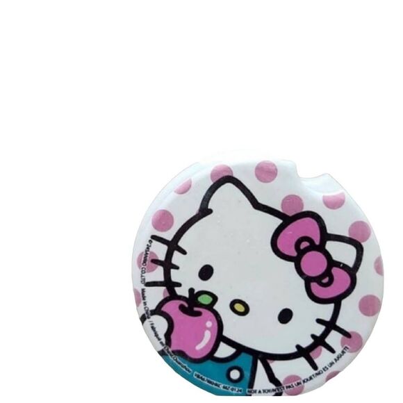 Hello Kitty By Sanrio 2PK Logo Car Coasters - Picture 5 of 5